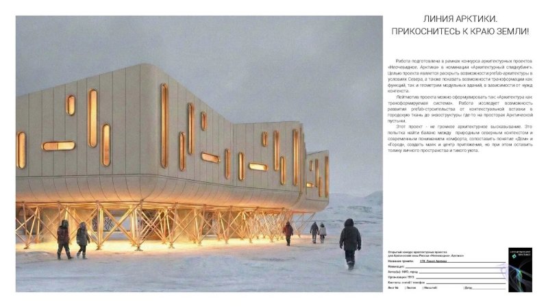 Фото 2 публикации «Проект архитектора МОА Глеба Чуркина признан лучшим на всероссийском арктическом конкурсе» — МОА